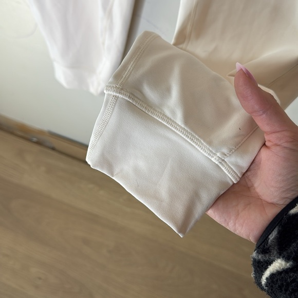 Fabletics Cream Drawstring Waist Jogger Style Pull On Pants Size Medium - Picture 3 of 6